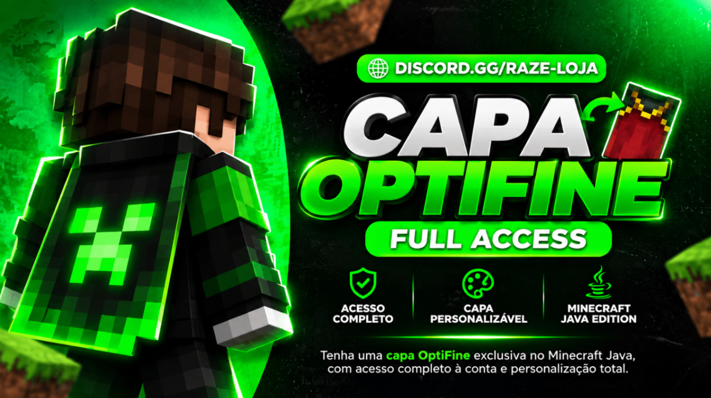 CAPA OPTIFINE FULL ACCESS MINECRAFT FA (JAVA)